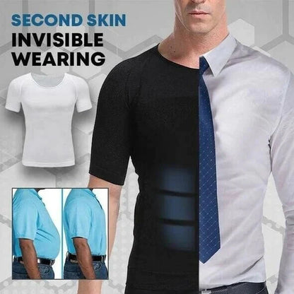 🔥Camiseta de compresión para hombre, corte ajustado, moldeadora del cuerpo